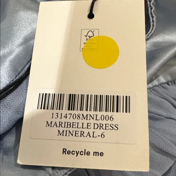 Reformation Maribelle Dress Retails Color Mineral Brand New - Picture 11 of 14